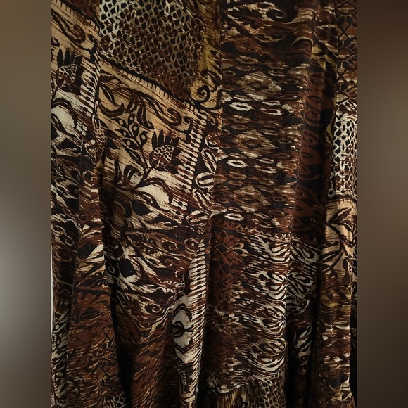 "Kim Rodgers" Women's Large Brown Maxi Skirt - Picture 4 of 5